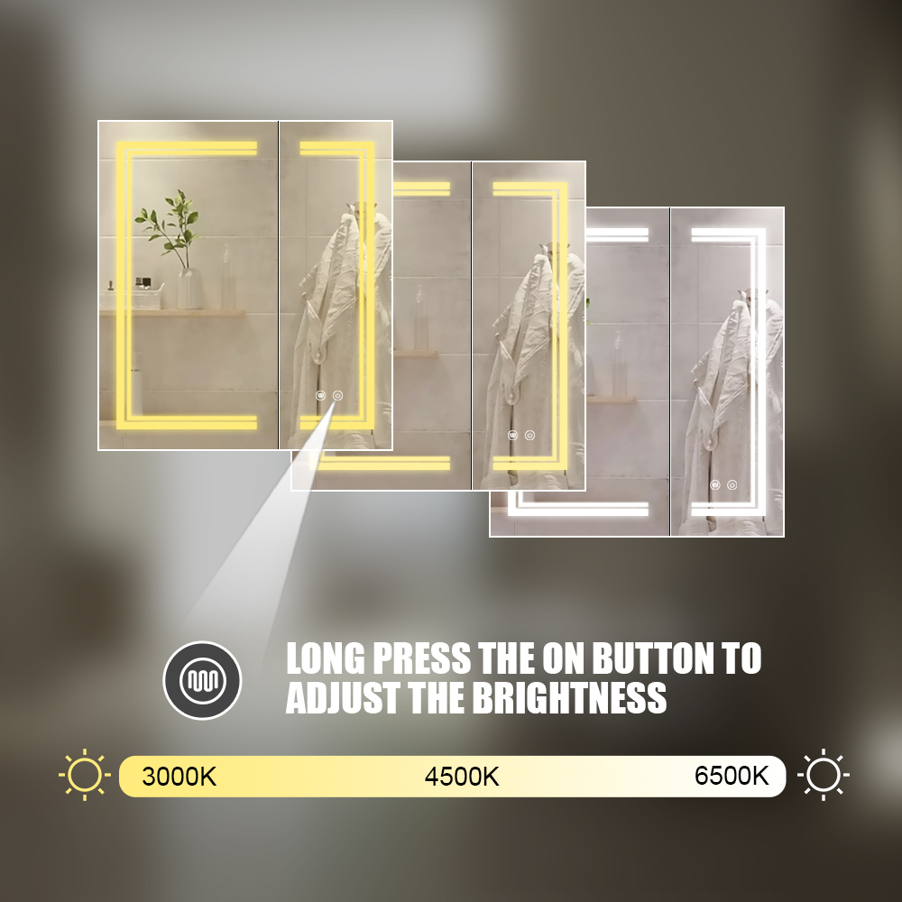 Functional Aluminum Mirror Cabinet Functional Aluminum Mirror Cabinet