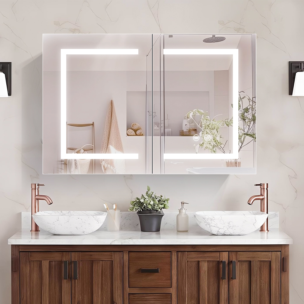 Easy-To-Install Aluminum Mirror Cabinet Easy-To-Install Aluminum Mirror Cabinet