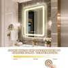 Touch-Controlled Aluminum LED Mirror with R-Corners MAW-4172: Anti-Fog, 3 Color Temperatures & Dimmable Lighting