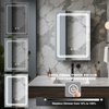 Double - Door Frameless Aluminum LED Mirror Cabinet CSS-4112