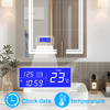 Touch-Controlled Iron LED Mirror Cabinet CTD-5285: Powder-Coated Finish, Multi-Functional