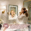 Single-Door Stainless Steel LED Mirror Cabinet CSS-5162: Touch Buttons, Anti-Fog, 3CCT, Adjustable Brightness & Clock