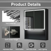 Impact-Resistant Moisture-Resistant Steel With Powder Coated Mirror Cabinet Impact-Resistant