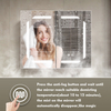 Corrosion-Resistant Modern Style Steel With Powder Coated Mirror Cabinet For Bathroom