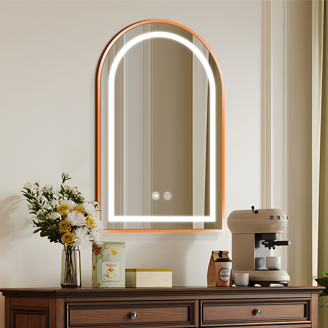 Arched Elegant Modern Led Mirror For Living Room