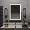 Rectangular Steel With Powder Coated Mirror Cabinet For Spa