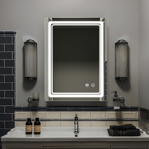 Rectangular Steel With Powder Coated Mirror Cabinet For Spa