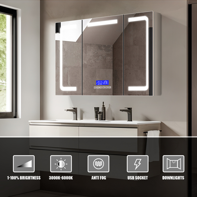 Multi-function High-Quality Stainless Steel Mirror Cabinet For Hotel