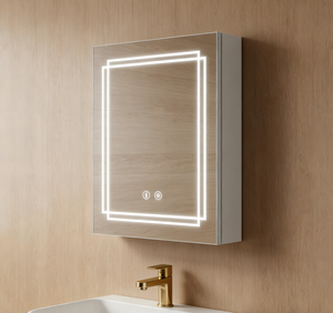 Easy-To-Install Compact Aluminum Mirror Cabinet For Living Room