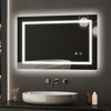 Anti - Fog 3CCT Aluminum Back - framed LED Mirror MAW-412