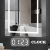 Kaitze Stainless Steel Single - Door LED Mirror Cabinet CSS-3112 with Ring-shaped Led light