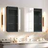 Iron Powder-Coated 3-Door LED Mirror Cabinet CTT-5284: Touch Buttons, Anti-Fog Technology, 3CCT & Adjustable Illumination