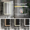 Double - Door Frameless Aluminum LED Mirror Cabinet CSS-4112