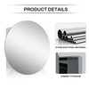 High-Definition Round Mirror MSW-6182: Stainless Steel Frame