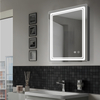Rectangular Steel With Powder Coated Mirror Cabinet For Spa
