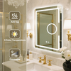 Kaitze Newly-Designed Lighted Bath Mirror with Magnifying Glass