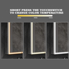 Aluminum Double - Door LED Mirror Cabinet CAD-3311