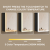 Touch-Controlled 3-Door Iron Powder-Coated LED Mirror Cabinet CTT-5163: Anti-Fog, 3 Color Temperatures & Dimmable Lighting