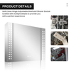 Stainless Steel LED Mirror Cabinet CSS-6133: Touch Buttons, Anti-Fog, 3CCT, Adjustable Brightness & Dual-Side Dot LED Arrangement