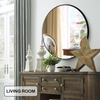 Powder-Coated Iron Round Mirror MAF-5161: High-Definition