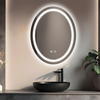 Aluminum-Framed Round LED Mirror MAW-6185: Touch Buttons, Anti-Fog Technology, 3CCT & Variable Brightness