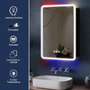 Anti-Fog 3CCT Aluminum LED Mirror Cabinet CTS-6263 with Touch Controls: Adjustable Brightness & RGB Light Effects