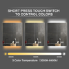 Premium Double-Door Stainless Steel LED Mirror Cabinet CSD-6055: Smart Touch, Anti-Fog Function, 3CCT Settings, Dimmable Lighting & Integrated Up-Down Lighting