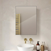 Impact-Resistant Square Steel With Powder Coated Mirror Cabinet For Bedroom