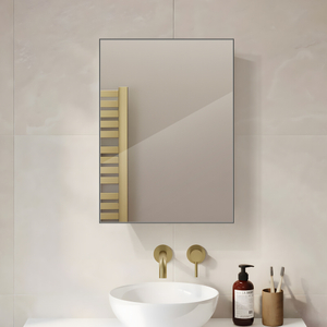 Impact-Resistant Square Steel With Powder Coated Mirror Cabinet For Bedroom