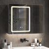 Double-door Contemporary Stainless Steel Mirror Cabinet For Living Room