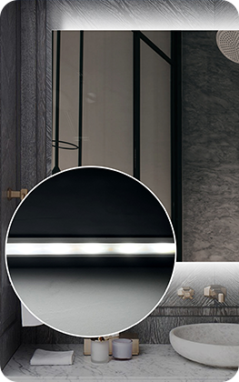 Mirrors And Cabinets with Back Illuminated
