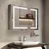 Contemporary Stainless Steel Mirror Cabinet For Office