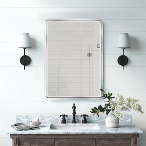 Durable And Metal-style Powder-coated Mirror Cabinet