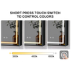 Touch-Controlled Iron LED Mirror Cabinet CTS-5223: Powder-Coated Finish, Anti-Fog, 3 Color Temperatures, Dimmable Lights & Arched Top