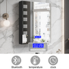 Smart Single - Door Stainless Steel LED Mirror Cabinet CSS-4113: Touch Controls, Anti - Fog, 3CCT, Dimmable Lights, Bluetooth Connectivity, Alarm & Temperature Display
