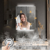 Premium Double-Door Stainless Steel LED Mirror Cabinet CSD-6055: Smart Touch, Anti-Fog Function, 3CCT Settings, Dimmable Lighting & Integrated Up-Down Lighting
