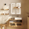 Double-door Wall-Mounted Stainless Steel Mirror Cabinet For Hotel