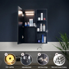 Moisture-Resistant Rectangular Steel With Powder Coated Mirror Cabinet For Bathroom