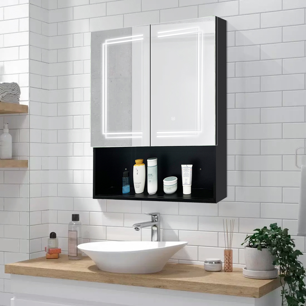 Corrosion-Resistant Steel With Powder Coated Mirror Cabinet