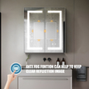 Wall-Mounted Aluminum Mirror Cabinet For Bathroom
