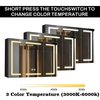 Anti-Fog 3CCT Three-Door Powder-Coated Iron LED Mirror Cabinet CTT-5052 with Touch Buttons & Variable Brightness