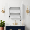 Double-Door Powder-Coated Iron Mirror Cabinet CTD-6054: Arched Top Design
