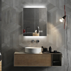 Premium Double-Door Stainless Steel LED Mirror Cabinet CSD-6055: Smart Touch, Anti-Fog Function, 3CCT Settings, Dimmable Lighting & Integrated Up-Down Lighting