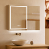 Durable Tempered Glass Stainless Steel Mirror Cabinet For Hotel