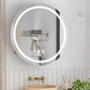 Waterproof Round Stainless Steel Mirror Cabinet For Living Room