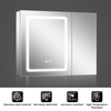 Double-door Contemporary Stainless Steel Mirror Cabinet For Living Room