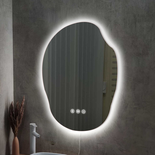 Eco-Friendly Custom Size Frameless Led Bathroom Mirror For Home