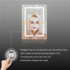 Premium Single-Door Stainless Steel LED Mirror Cabinet: Smart Touch, Anti-Fog Function, 3CCT Settings & Dimmable Lighting