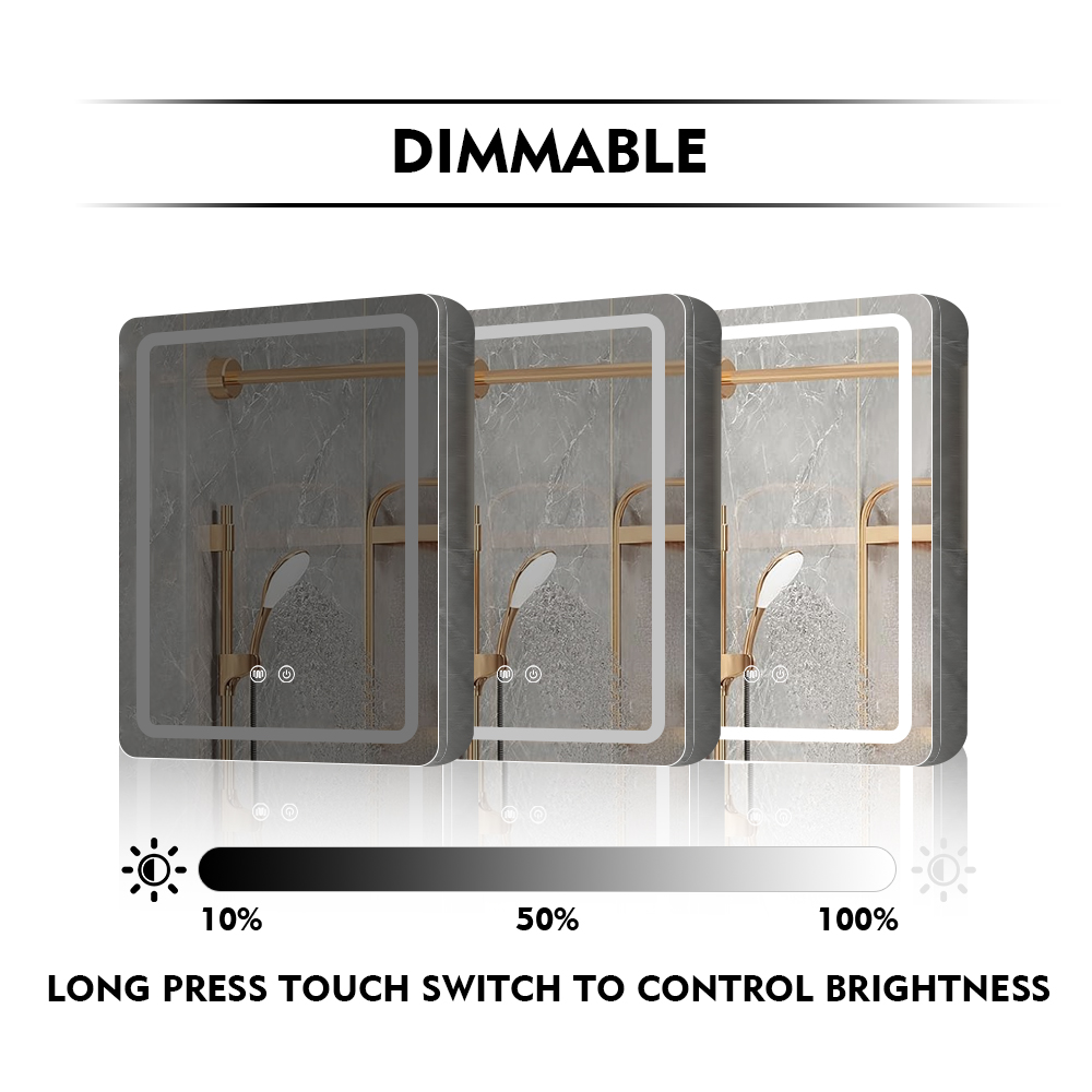 Sturdy Stainless Steel Mirror Cabinet