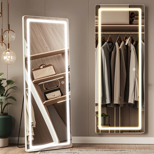 MFS-43145-Full Length LED Mirror,Standing or Wall Mount